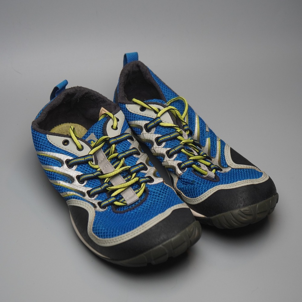 Merrell Barefoot Apollo Ice Mens Blue Running Shoes J39885 Size 8.5 Vibram Sole